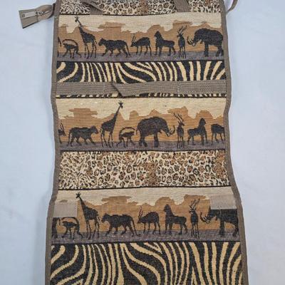 LOT 201: Safari Print Carpet Bags