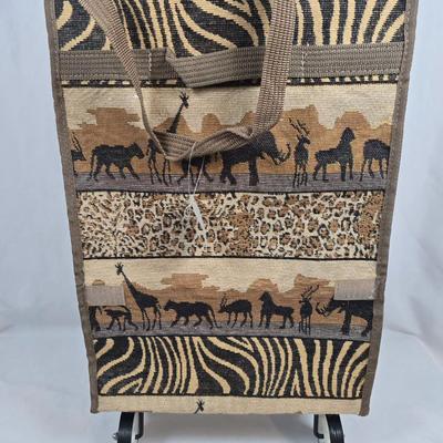LOT 201: Safari Print Carpet Bags