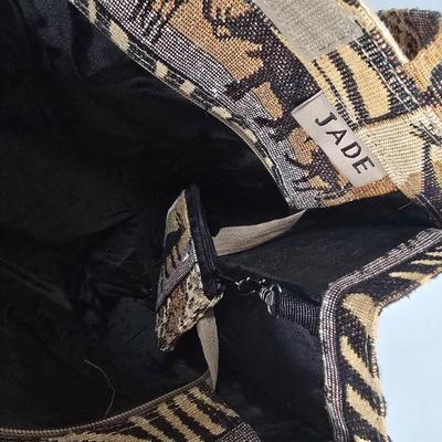 LOT 201: Safari Print Carpet Bags