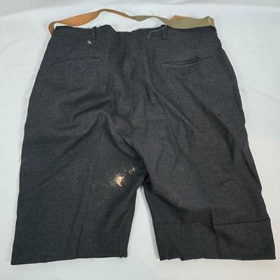 LOT 203: Wannamakers' Boys Shop Cap with Antique Pantaloons, Wool Shorts, and Ribbons