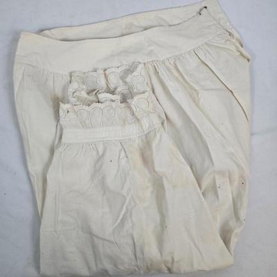 LOT 203: Wannamakers' Boys Shop Cap with Antique Pantaloons, Wool Shorts, and Ribbons