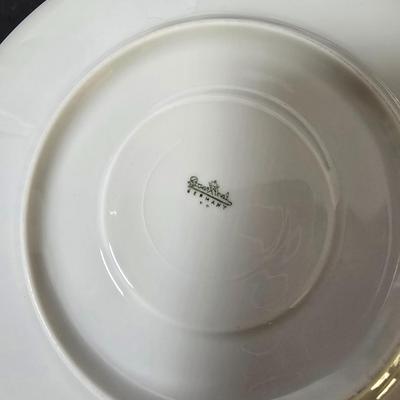 LOT 204: Vintage Rosenthal "Romance" Collection: Covered Cream Soup Bowls w/Plates