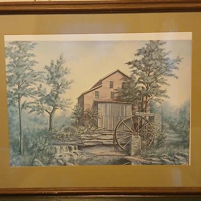 Two barn / Farm wall art pictures of farm scenes