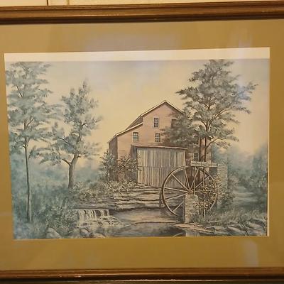 Two barn / Farm wall art pictures of farm scenes