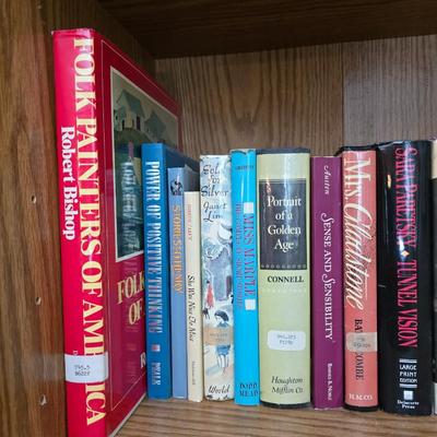 Hardback books - Folk art paintings - SpellBinder - Portrait of a Golden age - The last Detective and other great titles