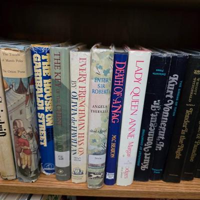 Hardback books - Doctor Zhivago - America - Lady Queen Ann - Enter sir Robert - Spindrift and other great titles