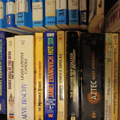 Assorted paperback books - Barbara Courtland - Patrick Suskind - Robert Ludlum - Maeve Binchy - Ann Rule and other authors
