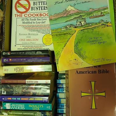 Assorted paperback books - Barbara Courtland - Patrick Suskind - Robert Ludlum - Maeve Binchy - Ann Rule and other authors