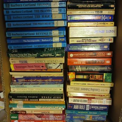 Assorted paperback books - Barbara Courtland - Patrick Suskind - Robert Ludlum - Maeve Binchy - Ann Rule and other authors