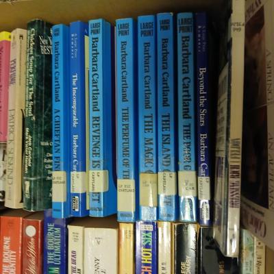 Assorted paperback books - Barbara Courtland - Patrick Suskind - Robert Ludlum - Maeve Binchy - Ann Rule and other authors