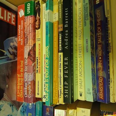 Assorted paperback books - Barbara Courtland - Patrick Suskind - Robert Ludlum - Maeve Binchy - Ann Rule and other authors