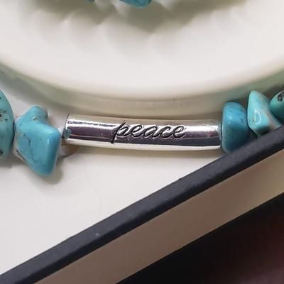 Inspirational Sterling & Stone Bracelet and Necklace Sets (ST-KD)