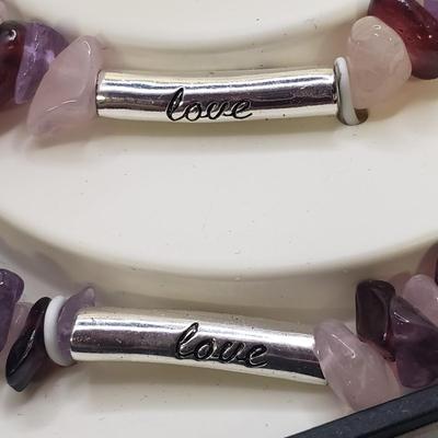 Inspirational Sterling & Stone Bracelet and Necklace Sets (ST-KD)