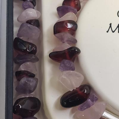 Inspirational Sterling & Stone Bracelet and Necklace Sets (ST-KD)