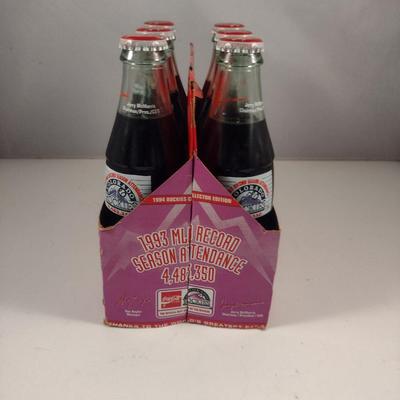 1993 Colorado Rockies MLB Coca-Cola Bottles with Paper Carrier
