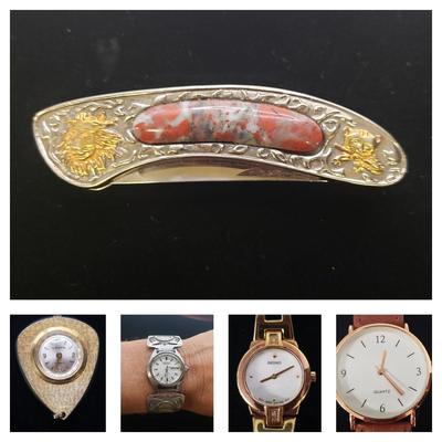 Two Seiko & Lovys Watches and Stainless Decorative Knife (ST-KD)