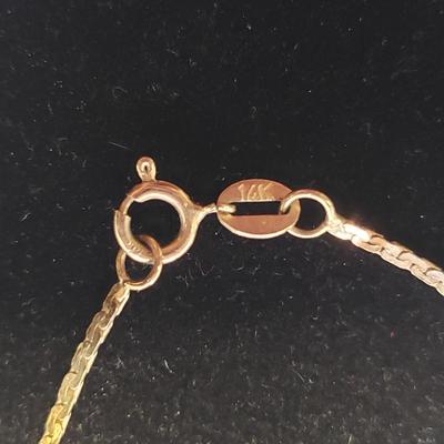 14K Gold Purple Post Earrings & Swirled Pendant/Necklace (ST-KD)