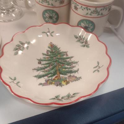 Collection of Christmas Dinner and Drink Ware