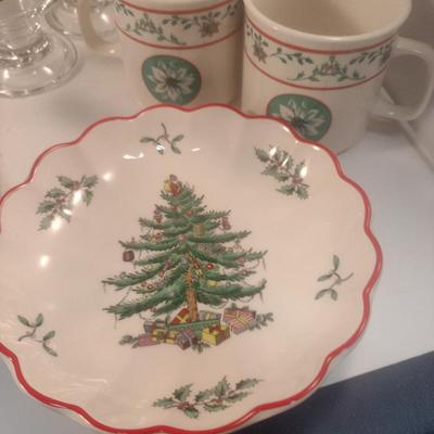 Collection of Christmas Dinner and Drink Ware