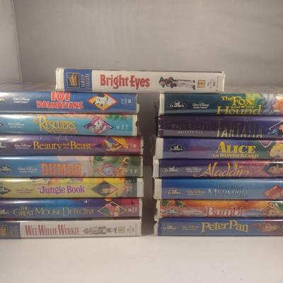Collection of Disney VHS Tapes