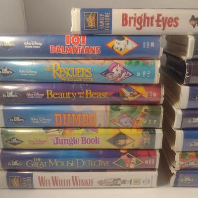 Collection of Disney VHS Tapes