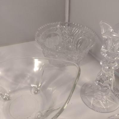 Collection of Glass Ware- Bowls, Home Decor, etc.