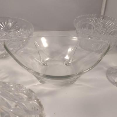 Collection of Glass Ware- Bowls, Home Decor, etc.