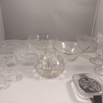 Collection of Glass Ware- Bowls, Home Decor, etc.