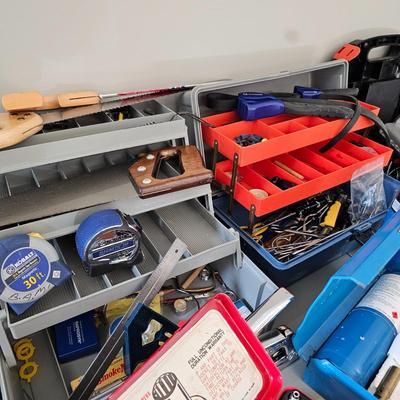 Tool Boxes & Large Assortment of Tools (G-JS)
