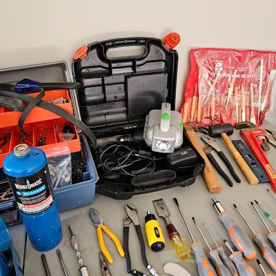 Tool Boxes & Large Assortment of Tools (G-JS)