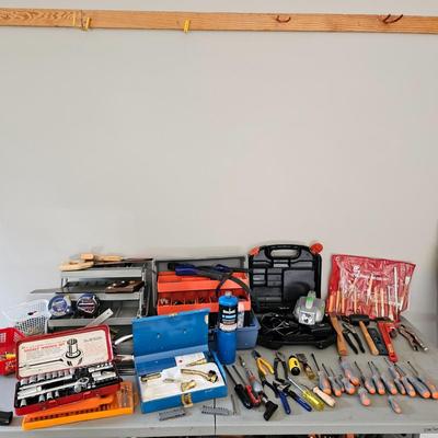 Tool Boxes & Large Assortment of Tools (G-JS)