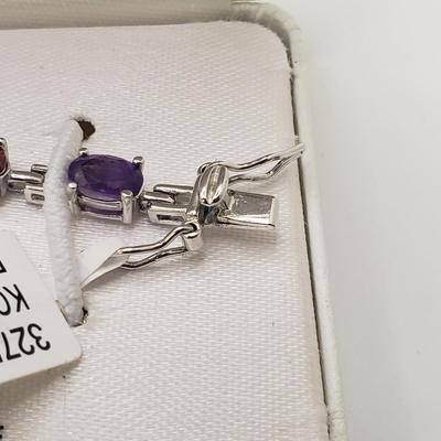 Five Stone/Sterling Pendant Necklaces With Matching Bracelet and More (ST-KD)