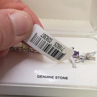 Five Stone/Sterling Pendant Necklaces With Matching Bracelet and More (ST-KD)