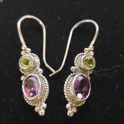 Five Stone/Sterling Pendant Necklaces With Matching Bracelet and More (ST-KD)