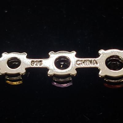 Five Stone/Sterling Pendant Necklaces With Matching Bracelet and More (ST-KD)