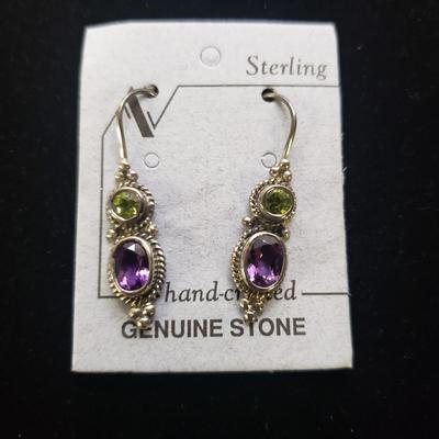 Five Stone/Sterling Pendant Necklaces With Matching Bracelet and More (ST-KD)