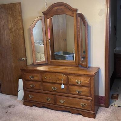 Master Dresser and Mirror