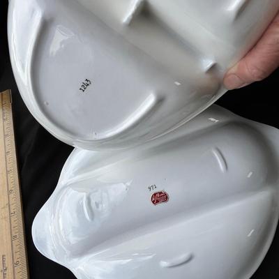 Lot 8 Lefton American Rose Serving Bowls/ Trays