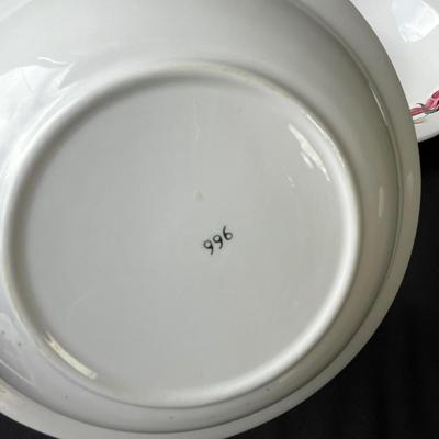 Lot 9 Lefton American Rose Cereal Bowls