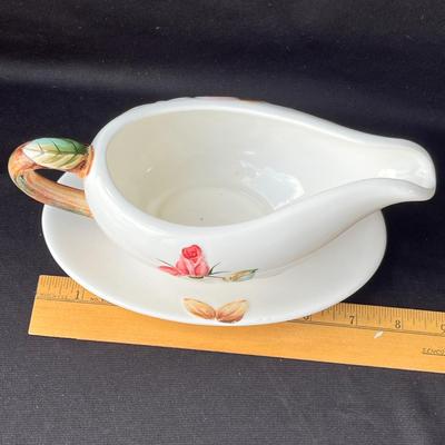 Lot 15 Lefton American Rose Gravy Boat