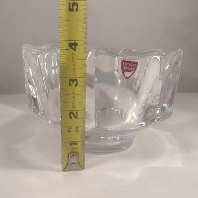 Orrefors Swedish Crystal Bowl- Approx 6" in Diameter