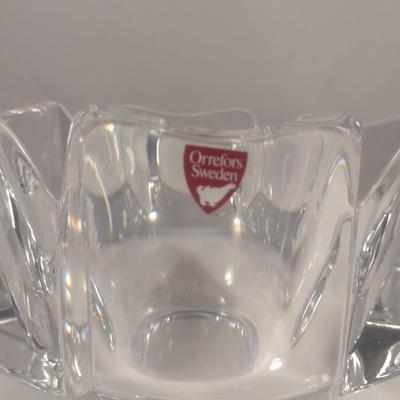 Orrefors Swedish Crystal Bowl- Approx 6" in Diameter