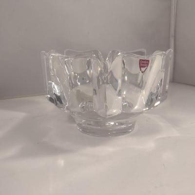 Orrefors Swedish Crystal Bowl- Approx 6" in Diameter