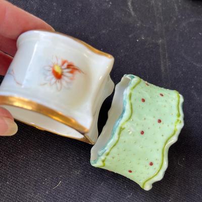 Lot 32 Hand Painted Napkin Rings