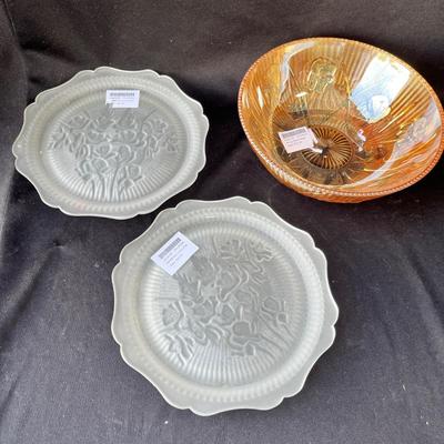 Lot 33 Iris Depression Glass