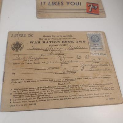 Collection of War Ration Stamp Books