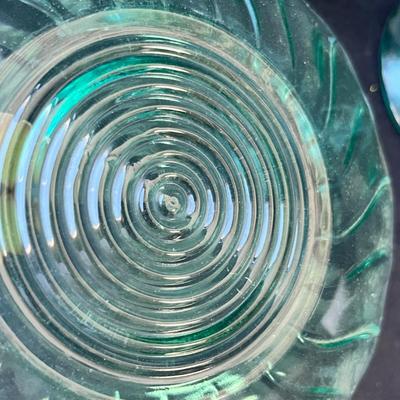 Lot 46 Ultra Marine Swirl Jeannette Glass Depression Era group
