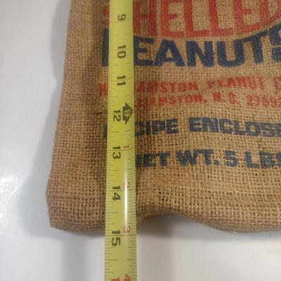 NC Shelled Peanuts Burlap Bag