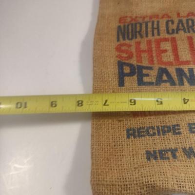 NC Shelled Peanuts Burlap Bag