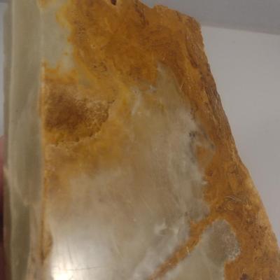 Alabaster/Onyx Two Cavity Candle Holder